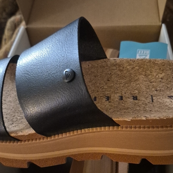 Reef Black and Brown Platform Sandals - Picture 3 of 7